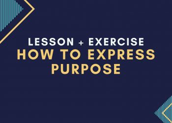 How To Express Purpose in English