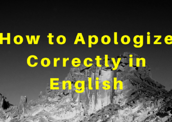 How to Apologize Correctly in English