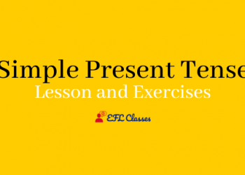 a Simple Present Tense Lesson and Exercises