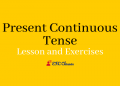 b Present Continuous Tense Lesson and Exercises