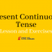 b Present Continuous Tense Lesson and Exercises